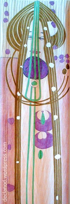 Textile from House For An Art Lover House For An Art Lover - print Glasgow Mackintosh architecture art deco nouveau arts and crafts movement Charles Rennie CRM declanod design designs Scotland Margaret MacDonald
