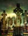 Celtic Crosses at Killanny Graveyard, County Louth, Ireland.