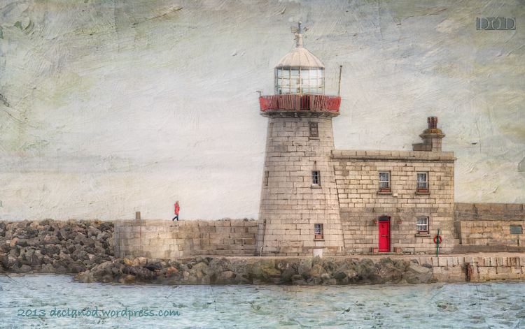 Howth Harbour - County Dublin Ireland Lighthouse painting texture oil digital art declanod