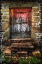 Old farmhouse door at Buais, Normandy, France